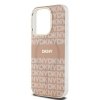 DKNY DKHMP15LHRHSEP iPhone 15 Pro6.1 różowy/pink hardcase IML Mono & Stripe MagSafe